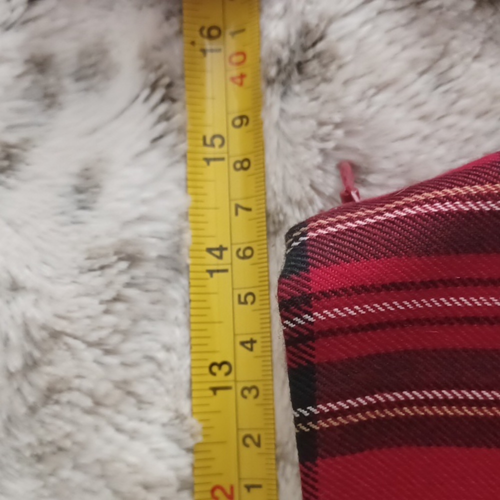 NWOT Talbots Red Plaid Pencil Skirt - Picture 6 of 7